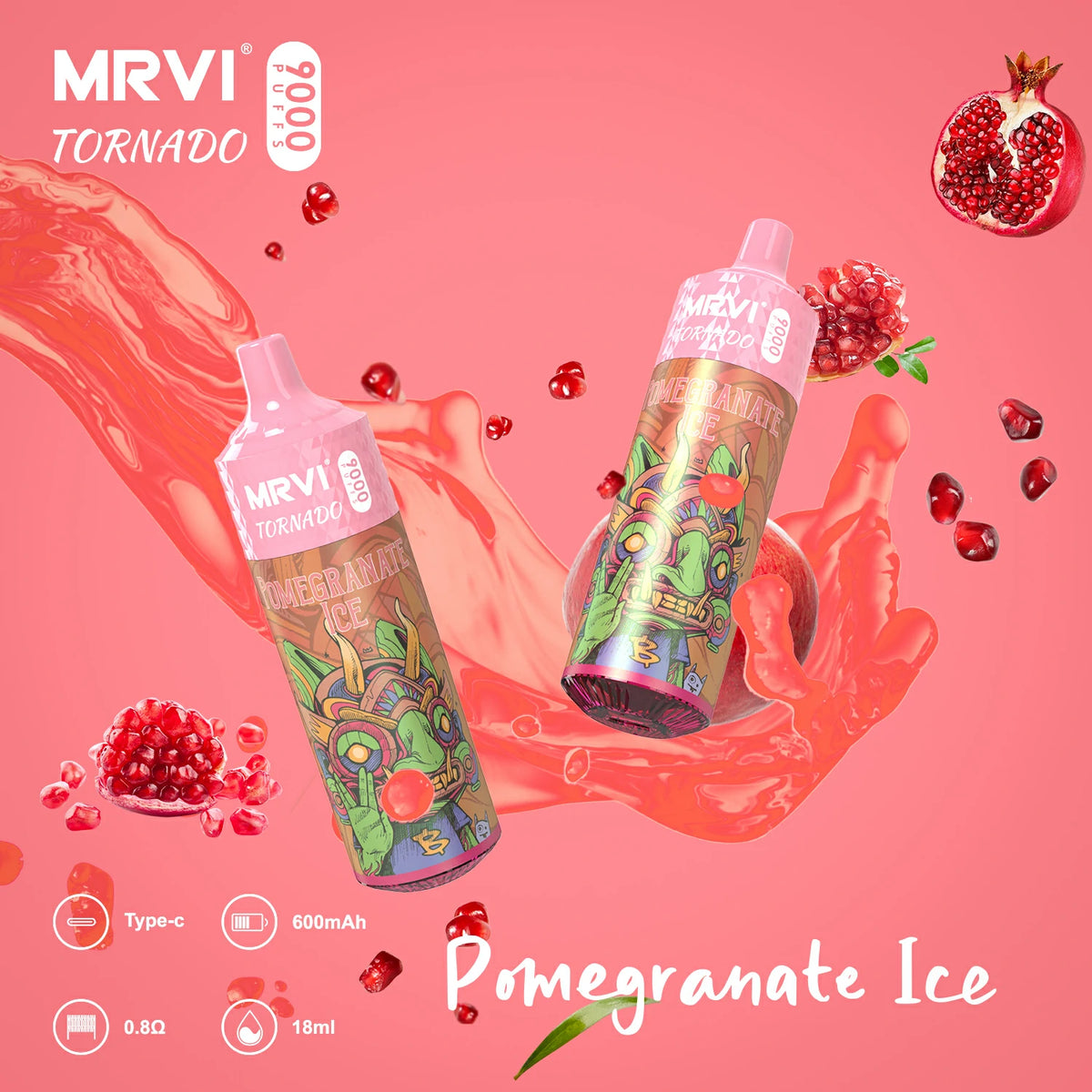 MRVI Tornado 9000 Puffs Bulk Buy Rechargeable Disposable Vapes Wholesale