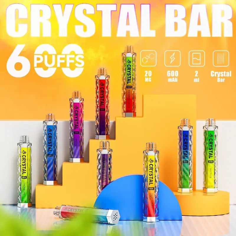 MYDE Crystal Bar 600 Puffs Disposable Vape Wholesale Mesh Coil