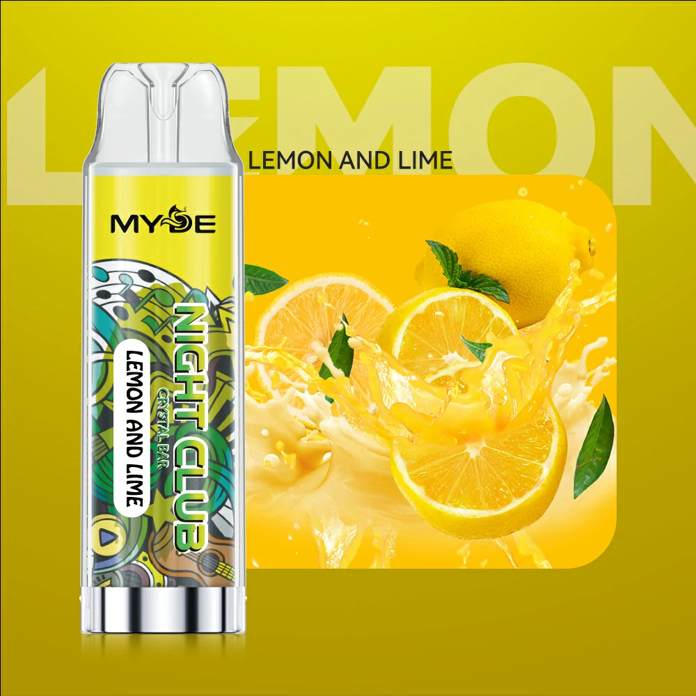 MYDE Night Club 600 Puffs Wholesale Disposable Vape Original Factory Support OEM ODM