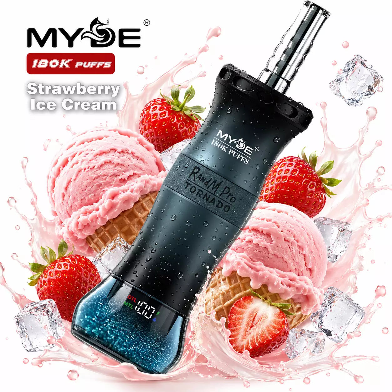 MYDE RANDM PRO 180000 Puffs 180K Shisha Disposable Vapes Wholesale Bulk Buy Dual Mode DTL