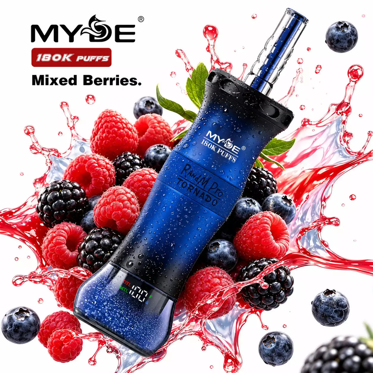 MYDE RANDM PRO 180000 Puffs 180K Shisha Disposable Vapes Wholesale Bulk Buy Dual Mode DTL