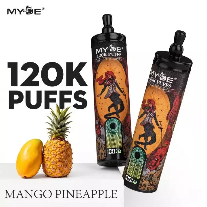 MYDE Shisha Sound 120000 120K Puffs Smart Screen Disposable Vapes Wholesale Bulk Buy