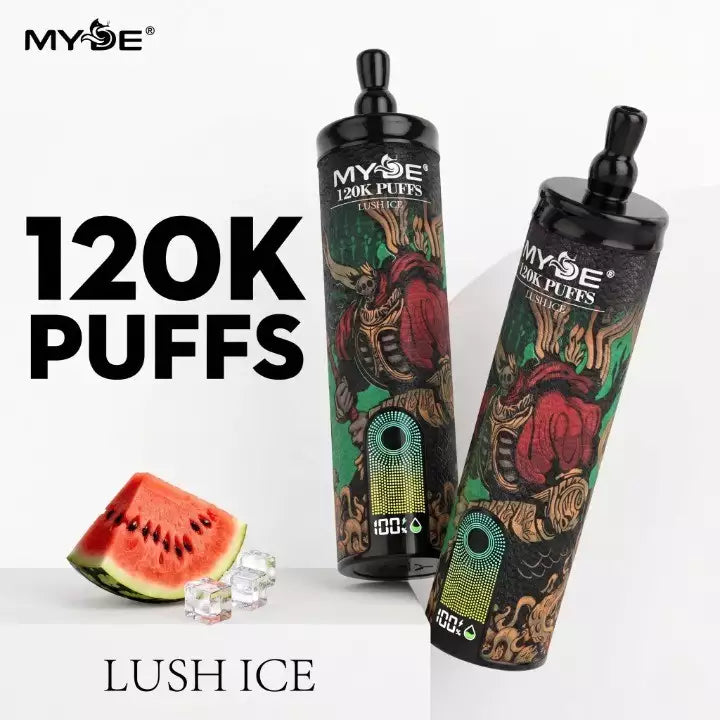 MYDE Shisha Sound 120000 120K Puffs Smart Screen Disposable Vapes Wholesale Bulk Buy