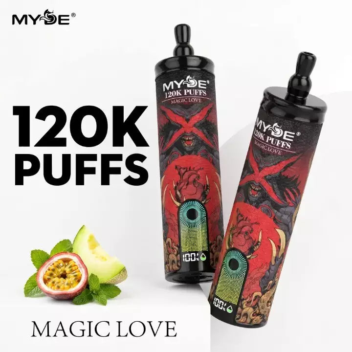 MYDE Shisha Sound 120000 120K Puffs Smart Screen Disposable Vapes Wholesale Bulk Buy