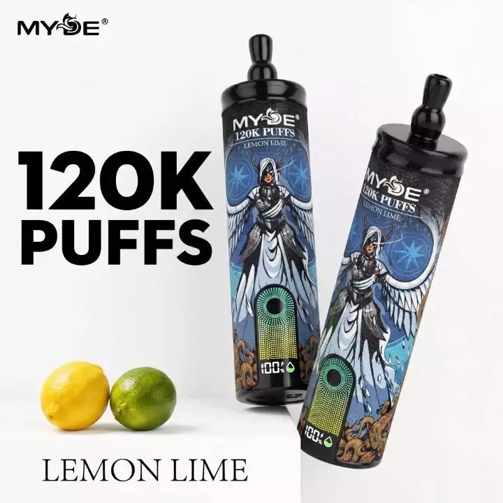 MYDE Shisha Sound 120000 120K Puffs Smart Screen Disposable Vapes Wholesale Bulk Buy