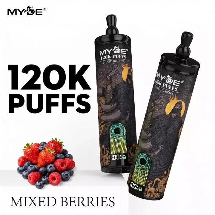 MYDE Shisha Sound 120000 120K Puffs Smart Screen Disposable Vapes Wholesale Bulk Buy