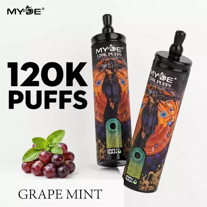 MYDE Shisha Sound 120000 120K Puffs Smart Screen Disposable Vapes Wholesale Bulk Buy