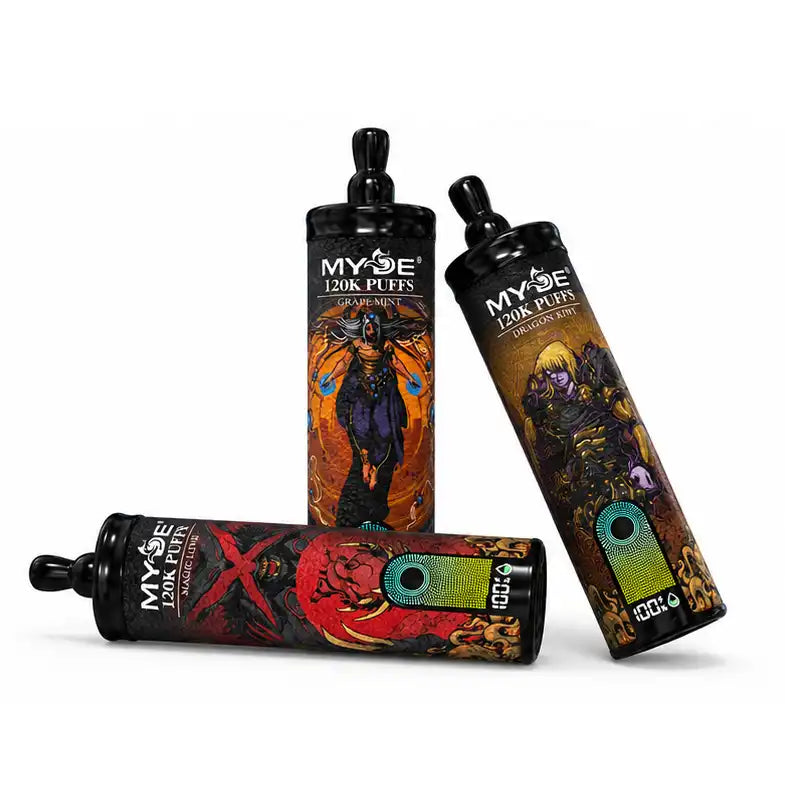 MYDE Shisha Sound 120000 120K Puffs Smart Screen Disposable Vapes Wholesale Bulk Buy