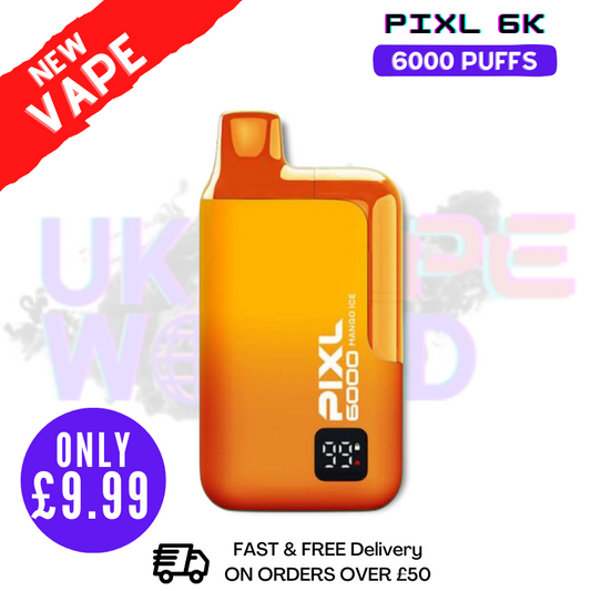 Mango Ice Pixl 6000 6K Puff Einweg-E-Zigarette – nur 9,99 £