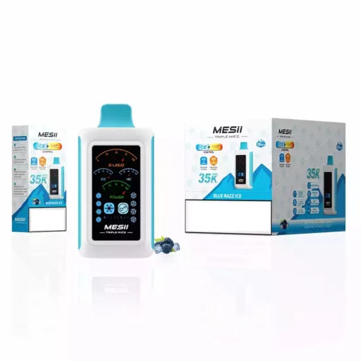 MESII TRIPLE NIICE 35000 Puffs Ice Strength Control Bulk Buy Rechargeable Disposable Vapes Wholesale