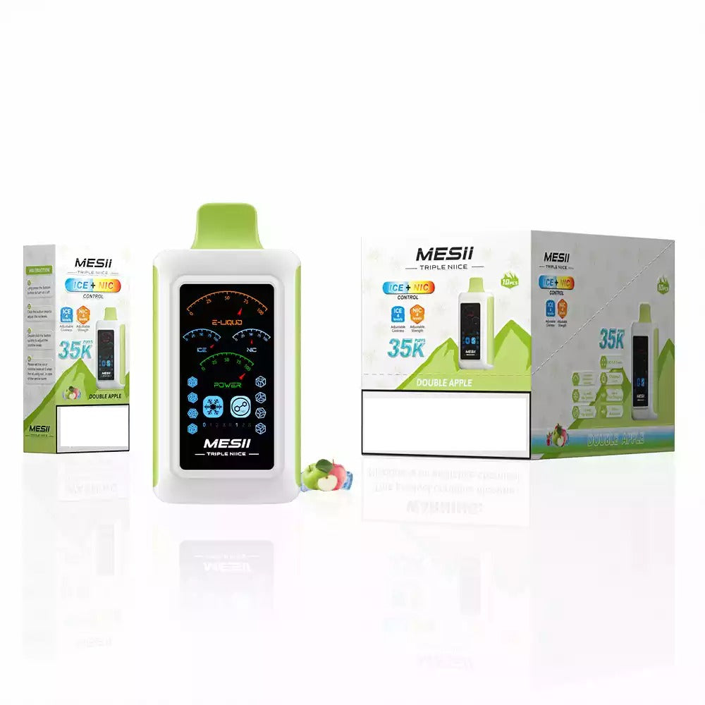 MESII TRIPLE NIICE 35000 Puffs Ice Strength Control Bulk Buy Rechargeable Disposable Vapes Wholesale