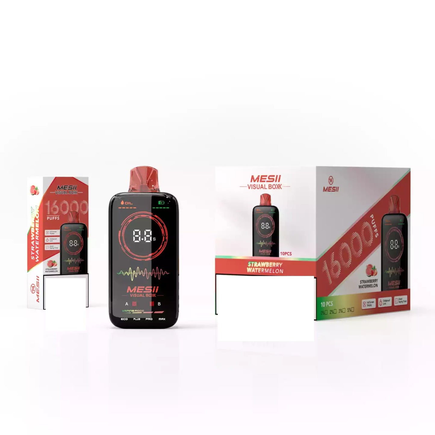 MESII VISUAL BOXX 16000 Puffs Rechargeable Full Screen Display Bulk Buy Disposable Vapes Wholesale