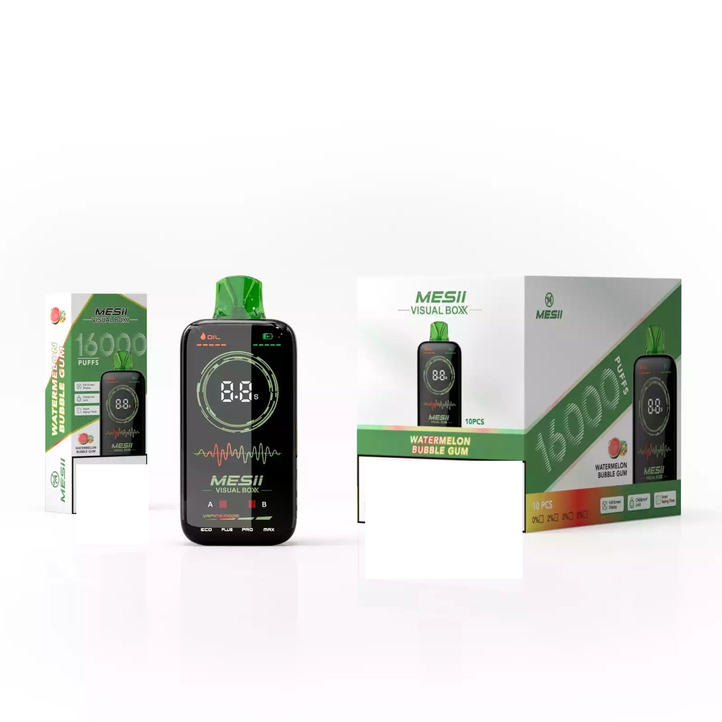MESII VISUAL BOXX 16000 Puffs Rechargeable Full Screen Display Bulk Buy Disposable Vapes Wholesale