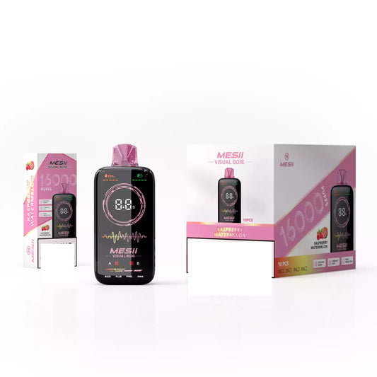 MESII VISUAL BOXX 16000 Puffs Rechargeable Full Screen Display Bulk Buy Disposable Vapes Wholesale