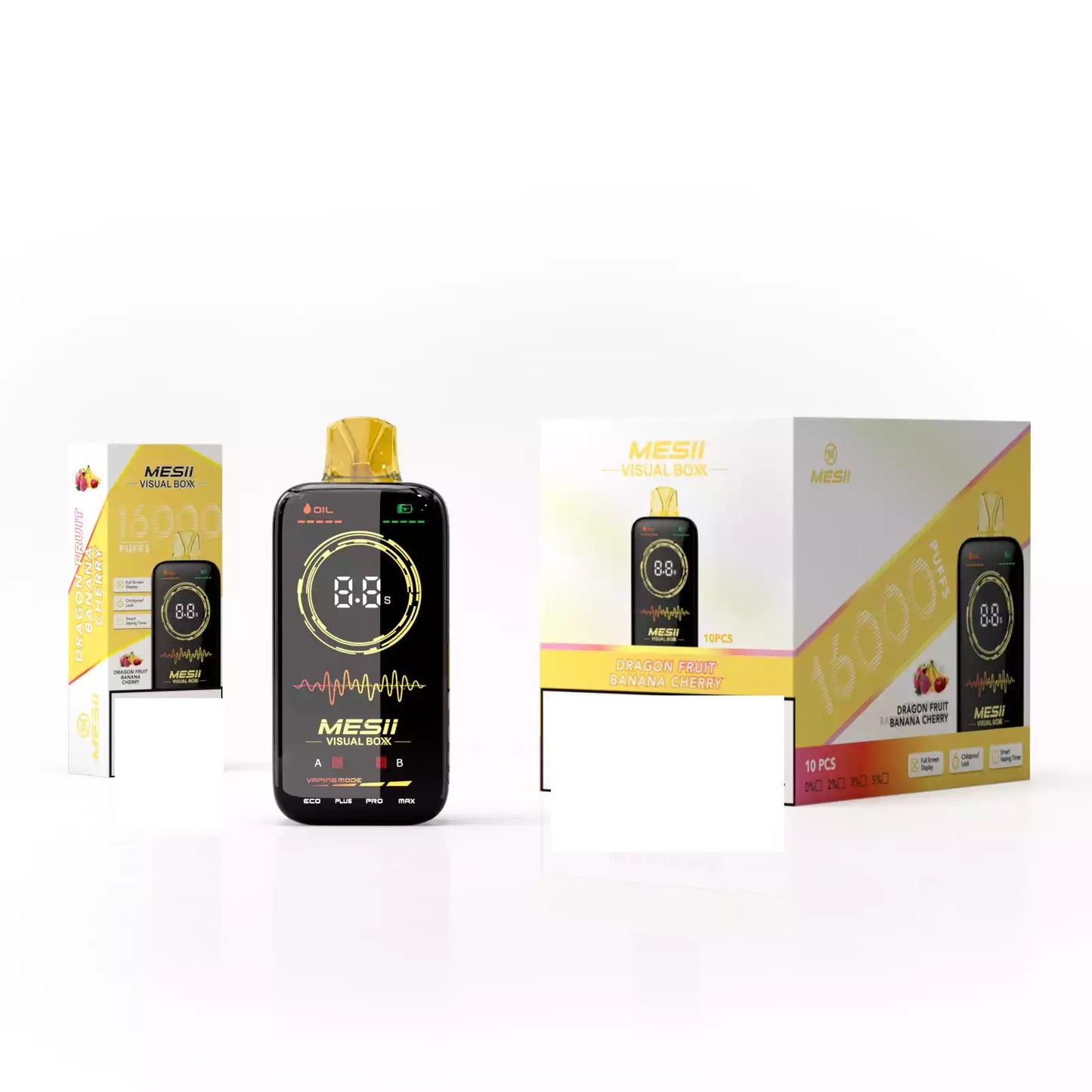 MESII VISUAL BOXX 16000 Puffs Rechargeable Full Screen Display Bulk Buy Disposable Vapes Wholesale