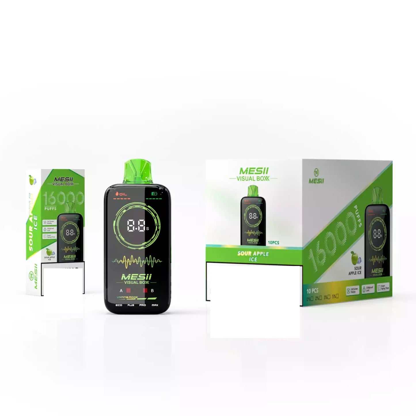 MESII VISUAL BOXX 16000 Puffs Rechargeable Full Screen Display Bulk Buy Disposable Vapes Wholesale