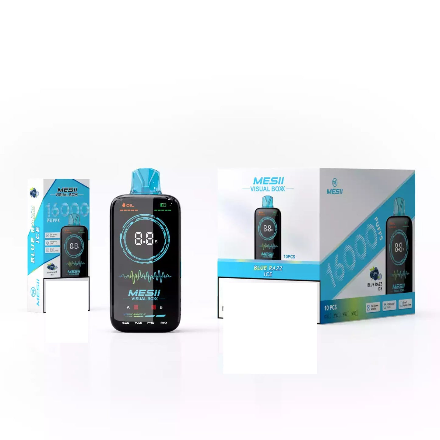 MESII VISUAL BOXX 16000 Puffs Rechargeable Full Screen Display Bulk Buy Disposable Vapes Wholesale