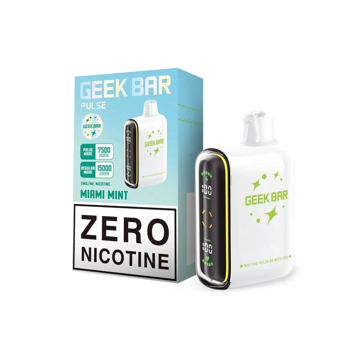 Miami Mint - Geek Bar Pulse 15k Zero Nicotine Disposable Vape