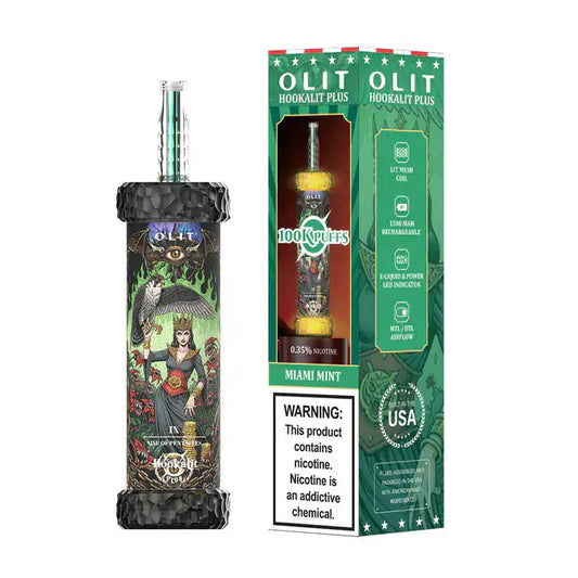 Miami Mint - Olit Hookalit Plus 100K Disposable E-Hookah