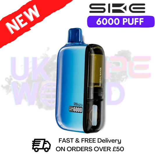 Mineralwasser SKE SIKARY 6000 PUFF 6K Einwegset