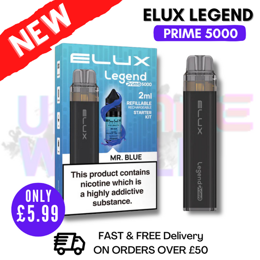 Mr Blue Elux Legend PRIME 5000 Puffs Einweg-Set