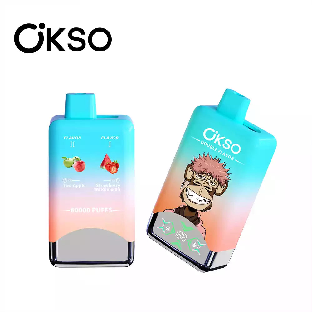 OKSO Double Tastes 60000 Puffs LCD Screen Bulk Buy Rechargeable Disposable Vapes Wholesale