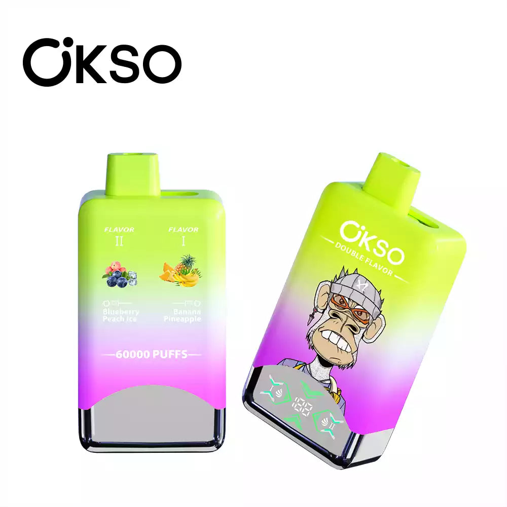 OKSO Double Tastes 60000 Puffs LCD Screen Bulk Buy Rechargeable Disposable Vapes Wholesale