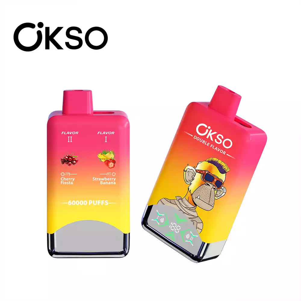 OKSO Double Tastes 60000 Puffs LCD Screen Bulk Buy Rechargeable Disposable Vapes Wholesale