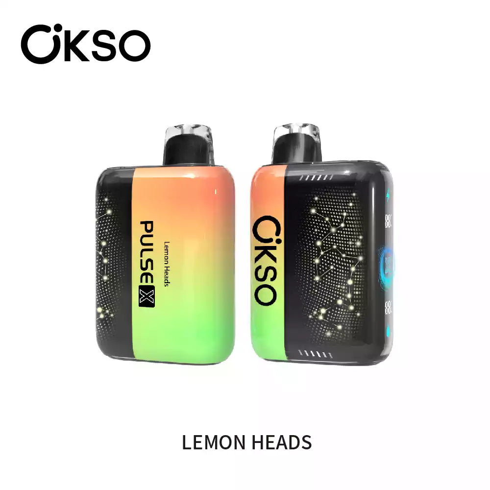 OKSO PULSE X 25K 25000 Puffs Disposable Vapes Wholesale Bulk Buy Smart Display Adjustable Airflow Dual Mesh Coil