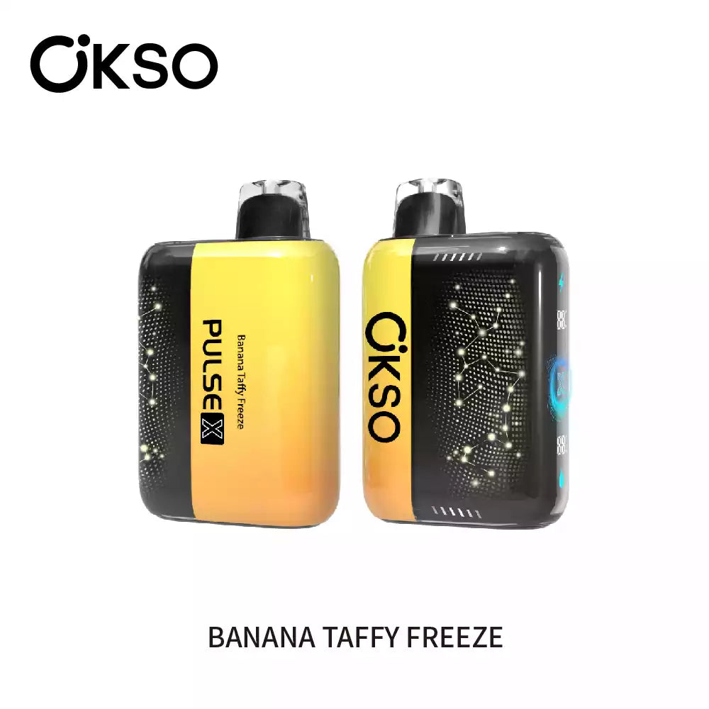 OKSO PULSE X 25K 25000 Puffs Disposable Vapes Wholesale Bulk Buy Smart Display Adjustable Airflow Dual Mesh Coil