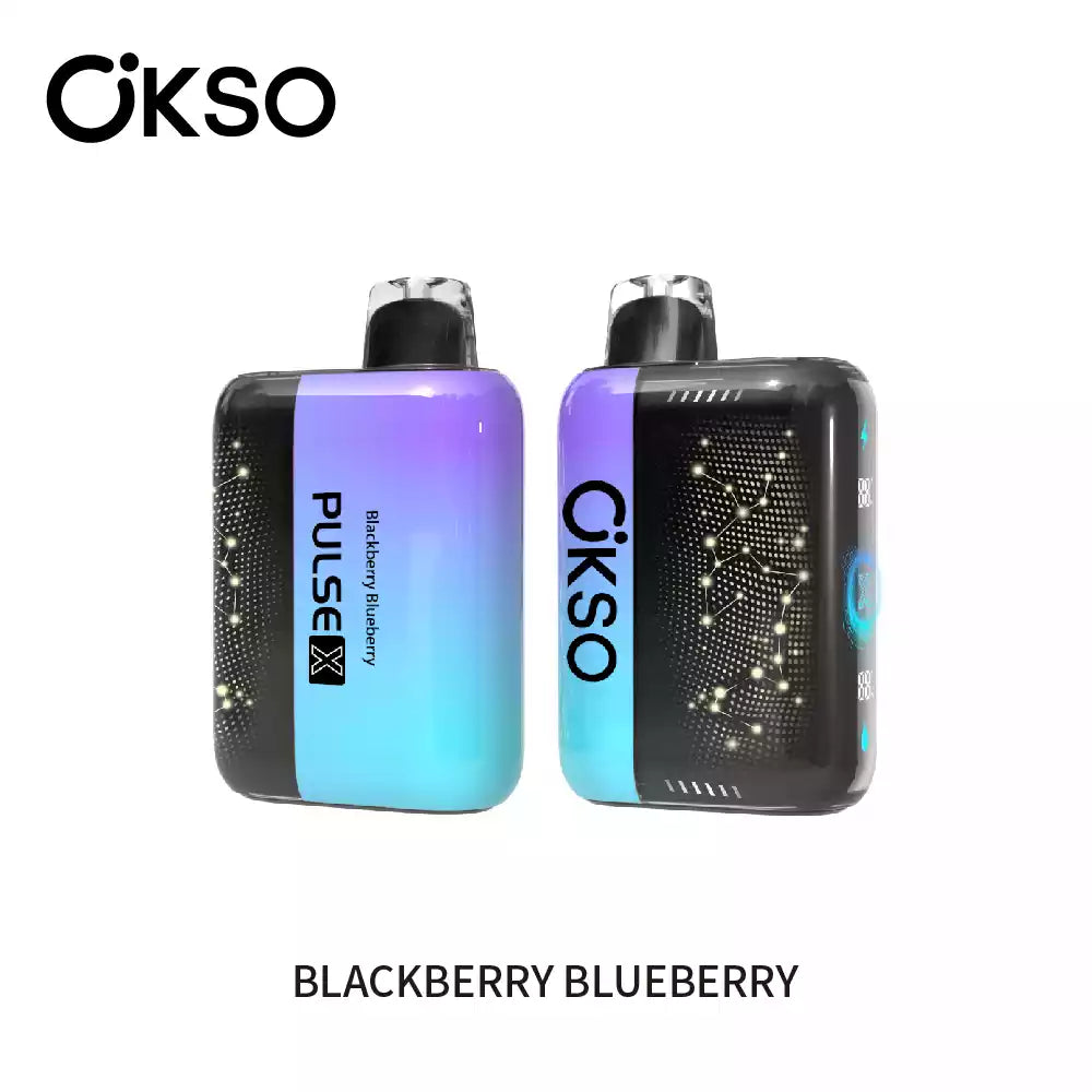 OKSO PULSE X 25K 25000 Puffs Disposable Vapes Wholesale Bulk Buy Smart Display Adjustable Airflow Dual Mesh Coil