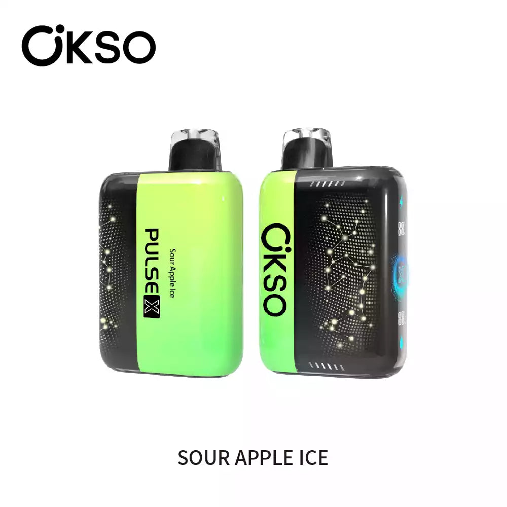 OKSO PULSE X 25K 25000 Puffs Disposable Vapes Wholesale Bulk Buy Smart Display Adjustable Airflow Dual Mesh Coil