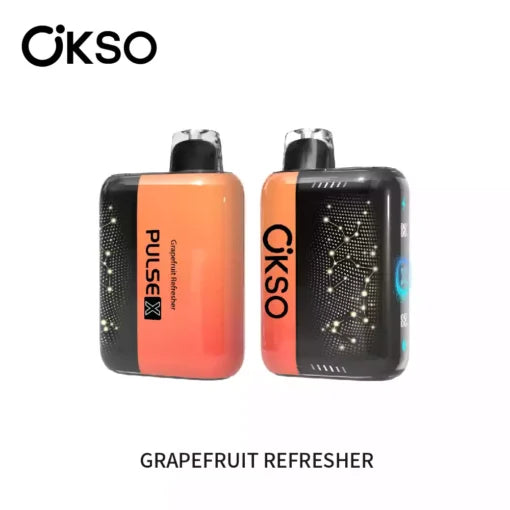 OKSO PULSE X 25K 25000 Puffs Disposable Vapes Wholesale Bulk Buy Smart Display Adjustable Airflow Dual Mesh Coil