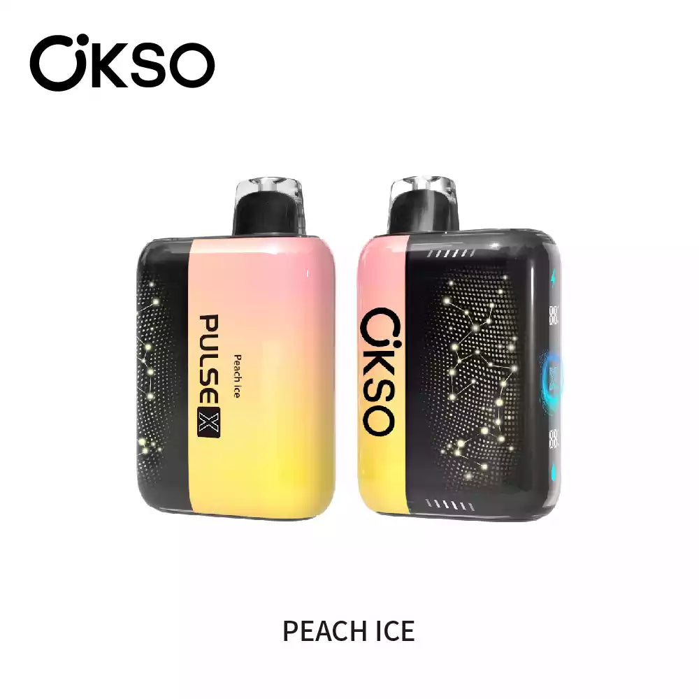 OKSO PULSE X 25K 25000 Puffs Disposable Vapes Wholesale Bulk Buy Smart Display Adjustable Airflow Dual Mesh Coil