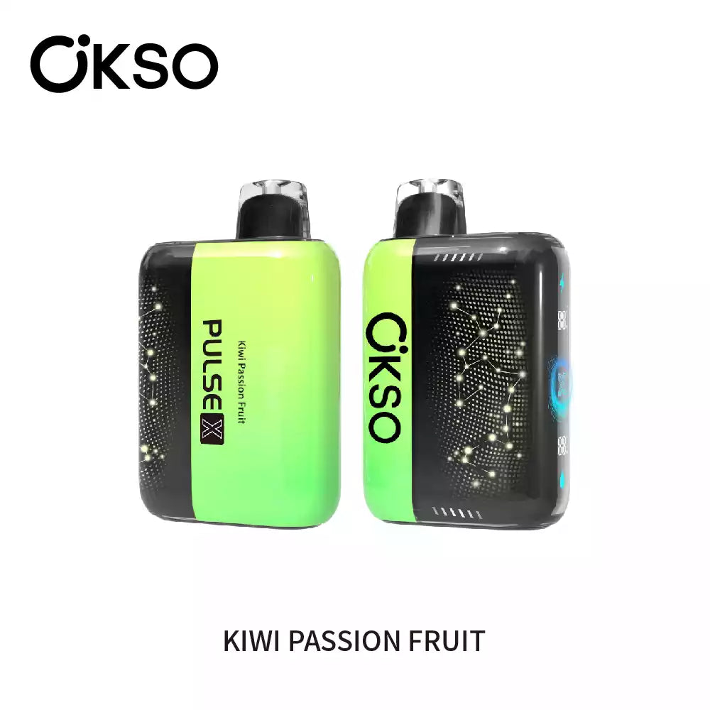 OKSO PULSE X 25K 25000 Puffs Disposable Vapes Wholesale Bulk Buy Smart Display Adjustable Airflow Dual Mesh Coil