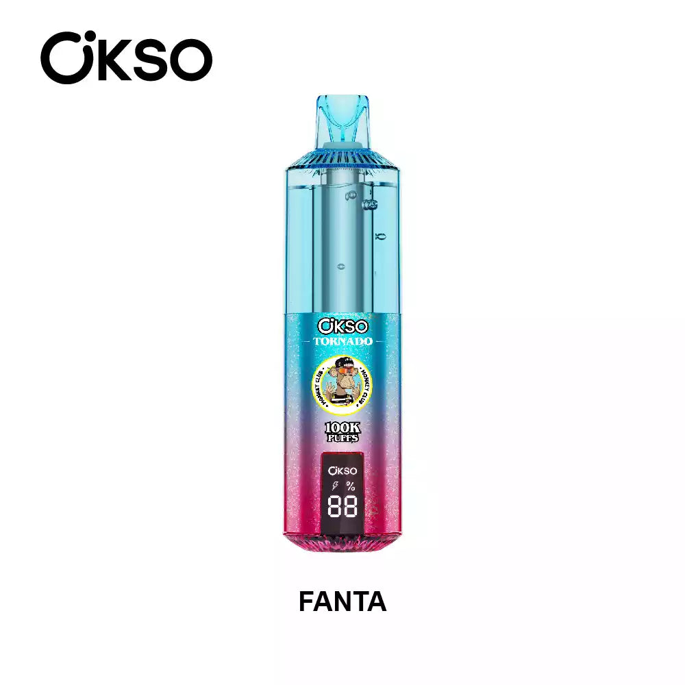 OKSO TORNADO 100000 100K Puffs Disposable Vapes Wholesale Dual Mesh Great Taste Bulk Buy