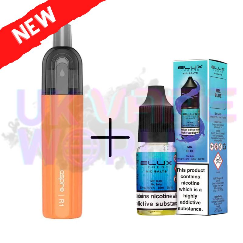 MR BLUE ELUX LEGEND Salz 3500 Züge x Aspire Einweg-Set