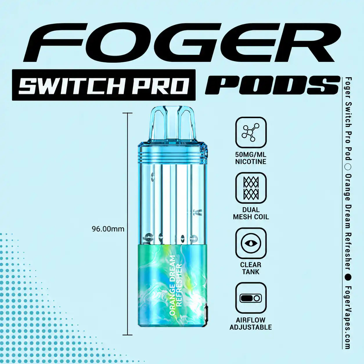 Orange Dream Refresher - Foger Switch Pro 30K Disposable Pod