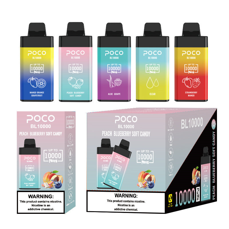 10000 Puffs Disposable Vape - 20ml. 5% Nicotine. 15 Flavors