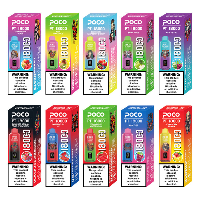 EU Warehouse POCO PT 18000 Puffs Disposable Vape Wholesale