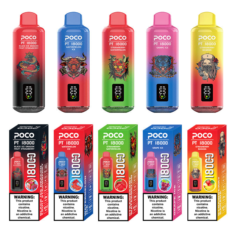 EU Warehouse POCO PT 18000 Puffs Disposable Vape Wholesale