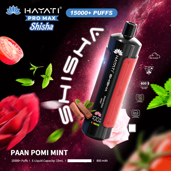 Hayati Shisha 15000 Puffs Disposable Vape (Box of 10)