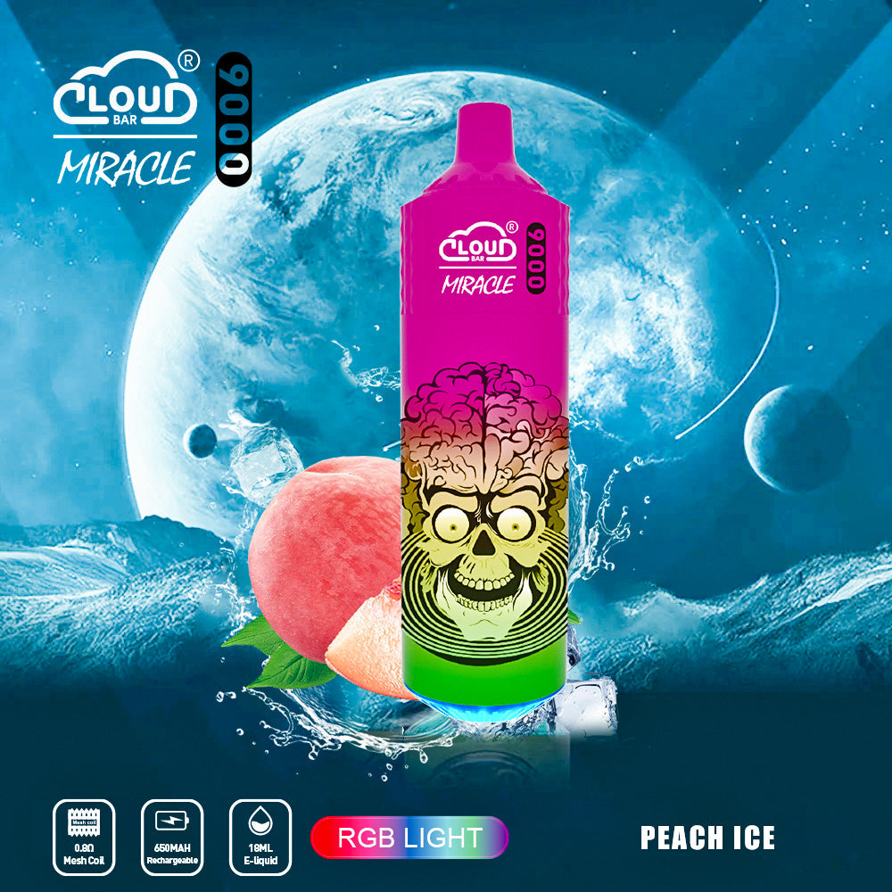 Cloud Bar  9000 Puffs  5% Rechargeable Electronic Vapes Pen 18ml 650MAH 11 Flavors for Cigarettes Lovers