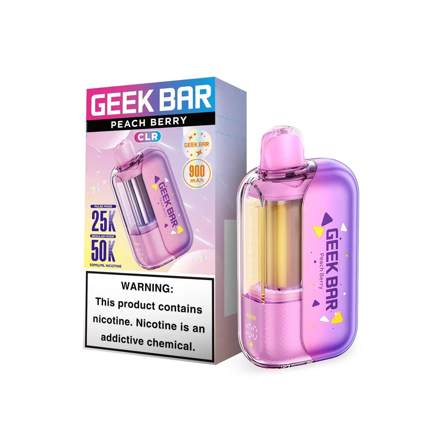 Peach Berry - Geek Bar CLR 50k Disposable Vape