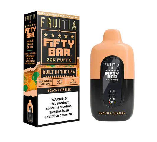 Peach Cobbler - Fifty Bar 20K Disposable Vape
