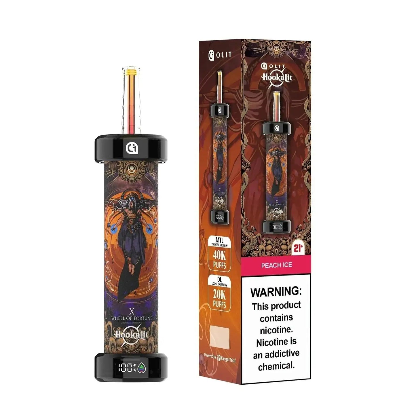 Peach Ice - Olit Hookalit 40K Disposable E-Hookah