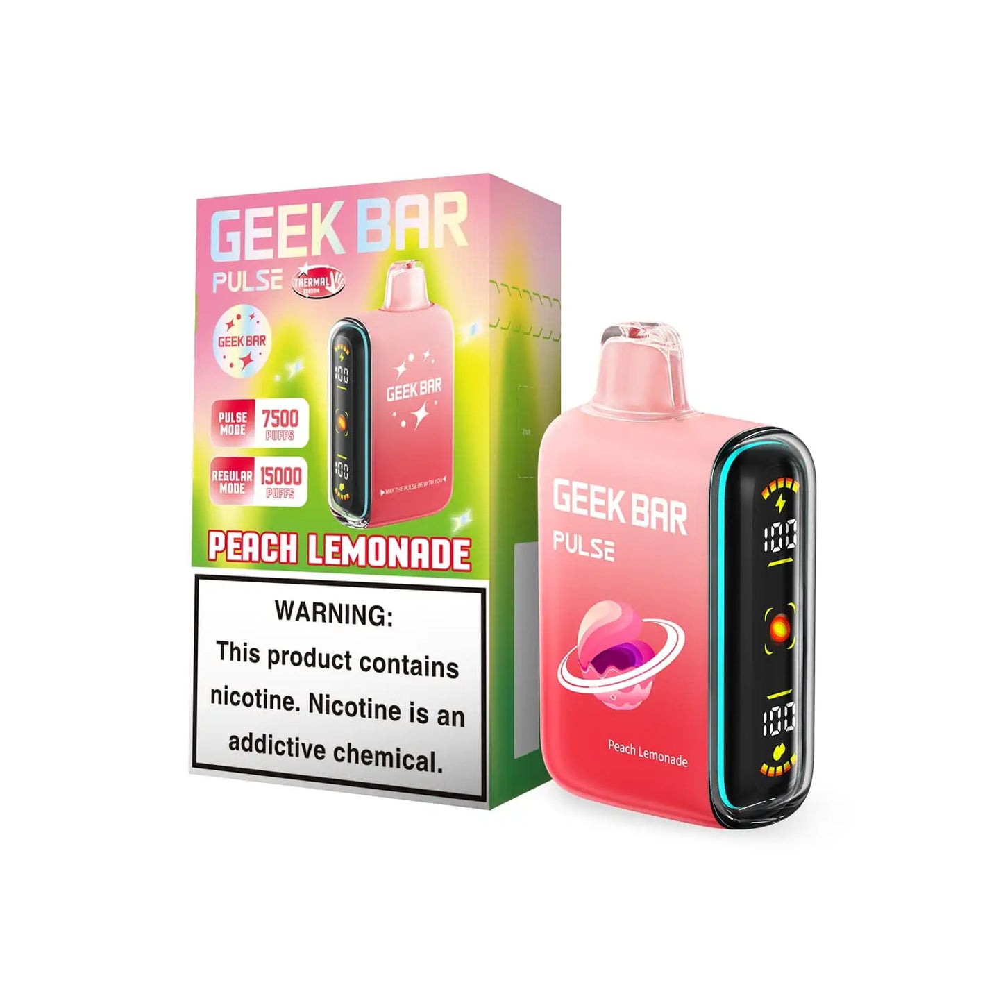 Peach Lemonade - Geek Bar Pulse 15k Disposable Vape