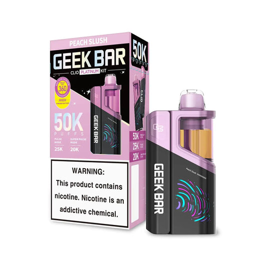 Peach Slush - Geek Bar Clio Platinum 50k Disposable Vape Kit