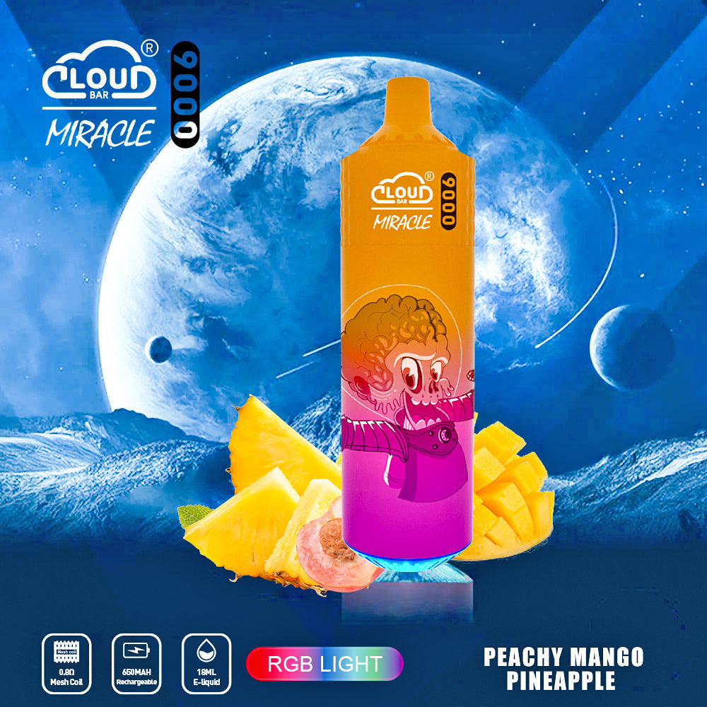Cloud Bar 9000 Puffs  650mAh Mesh Coil 18ML  5% Rechargeable E Cigarettes Vapes Pen 18ml for Cigarettes Lovers 11 Flavors