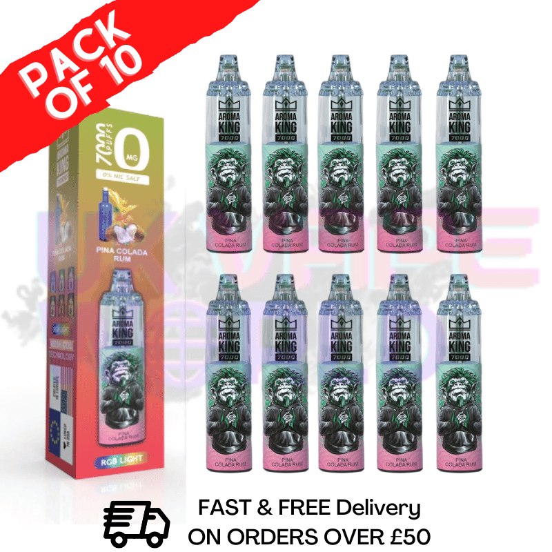 Pina Colada Rum – AROMA KING 7000 Puffs (0 mg) 10er-Packung